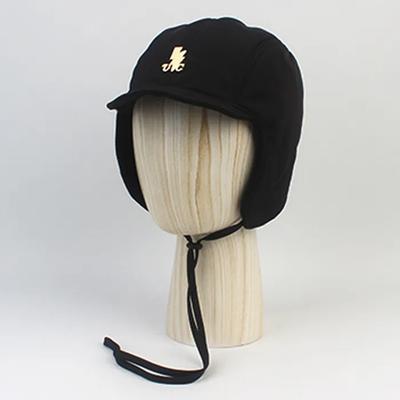 [UNIVERSAL CHEMISTRY] Black Poly Wire Earflap Cap