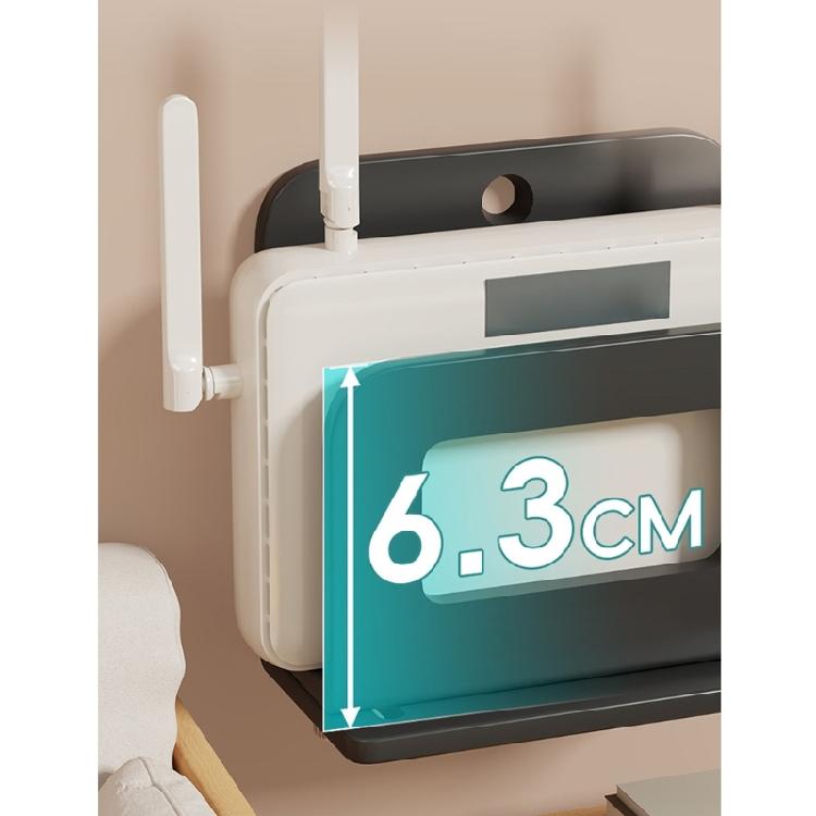 Durable Carbon Steel Electronics Shelf Wall Mount No Tools Needed Holds Router Sound System Devices Ventilation Design