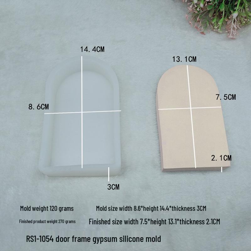 Geometric S & N-Shape Arch Aromatherapy Candle Silicone Mold