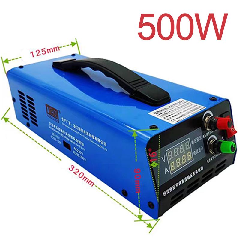 500W Adjustable Voltage Current Lithium Lead-acid LiFePO4 Battery Charger 0-15V 0-55V 0-85V 0-120V 0-35A 0-10A 0-6.5A 0-4.2A 220VAC US