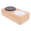 Record Player Bluetooth Speaker with Night Light Wooden Bluetooth 5.0 3 Modes Portable Wireless Turntable Speaker for