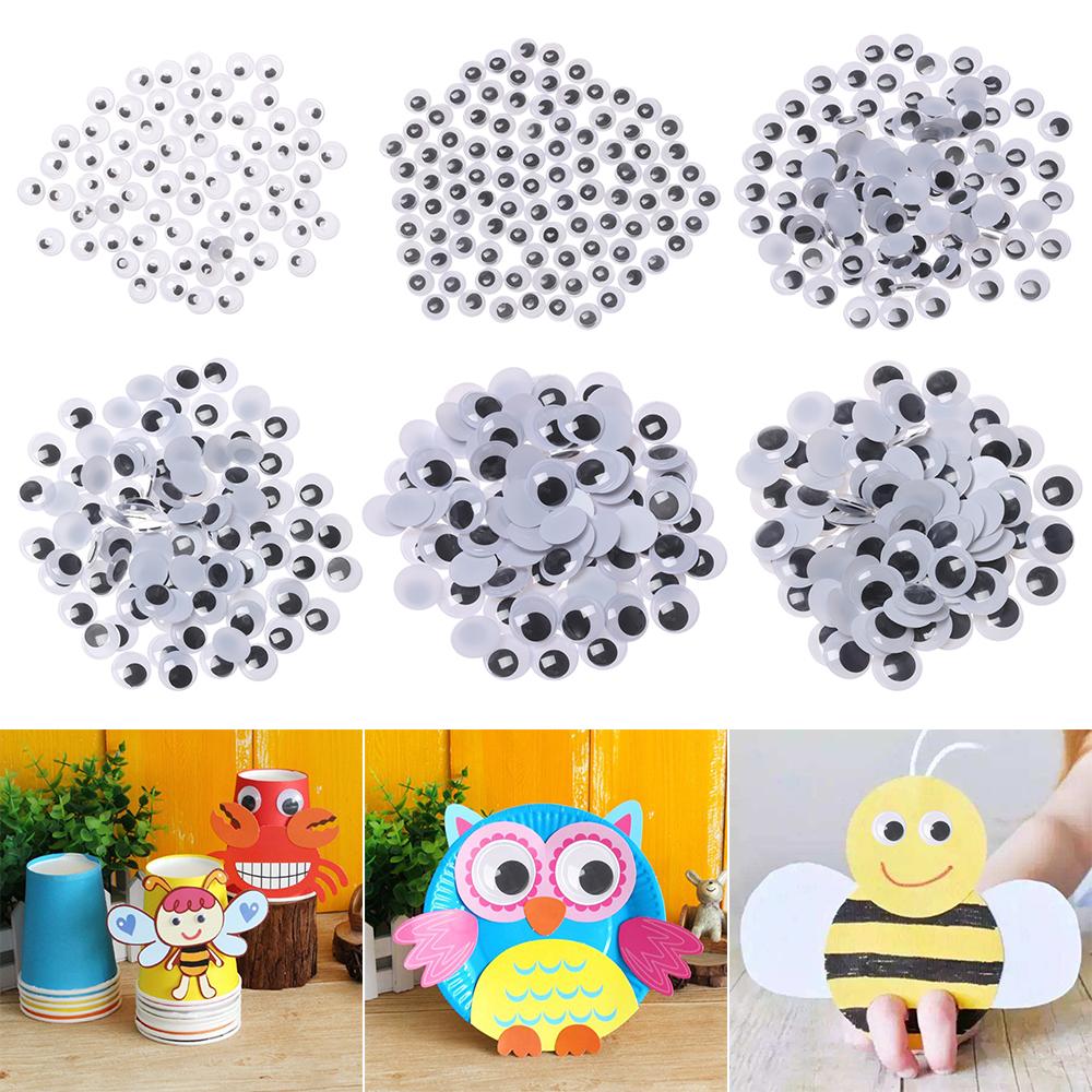 Plastic Kids Toys Wiggling Moving Eyes DIY Dolls Materials Plush Panda Eye 3D Dolls Accessories