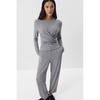 2026 Soft Modal Set Women Casual Lace-up Top Pants Two-piece Outfit