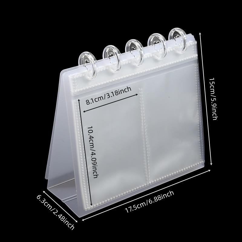 New Transparent Desktop Photo Album Simplicity Idol Card Picture Display Binder Storage Photo Card DIY Photocard Holder Decor