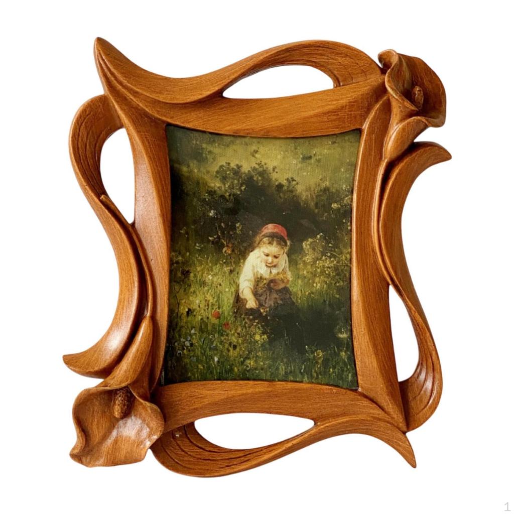 Decorative Frame with Lily Flower Design, for Home and Office Displays