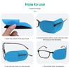 Blue And Pink Covered Eye Mask Glasses Accessories Strabismus And Amblyopia Correction Eye Mask Amblyopia Training Eye Mask