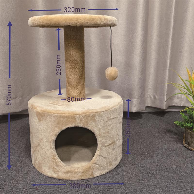 

Compact Cat Tree: Space-Saving Perch & Climbing Frame for Small Apartments 38x38x57 cm