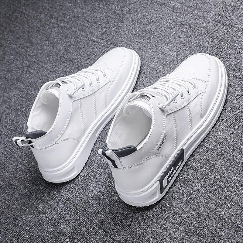 2025 New Mid-top Men's Shoes, Fashionable and Comfortable Men's Sports Board Shoes, Summer Breathable Trendy Shoes, Student Casual Shoes