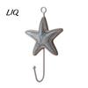 Decorative Wooden Coat Hanger Wall Hook, Mediterranean Style Sturdy Beautiful Hooks Durable for Home Decor Keys Umbrellas Scarves Cartoon Walls
