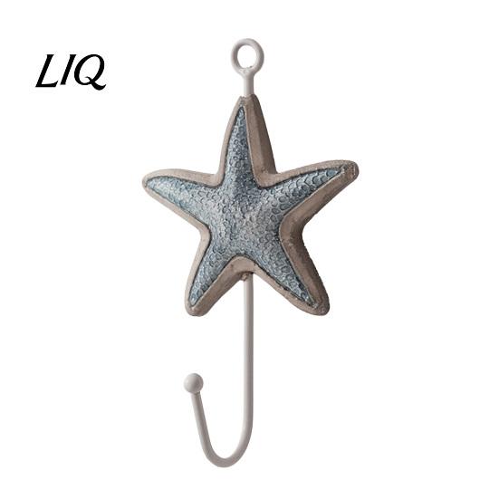 Decorative Wooden Coat Hanger Wall Hook, Mediterranean Style Sturdy Beautiful Hooks Durable for Home Decor Keys Umbrellas Scarves Cartoon Walls