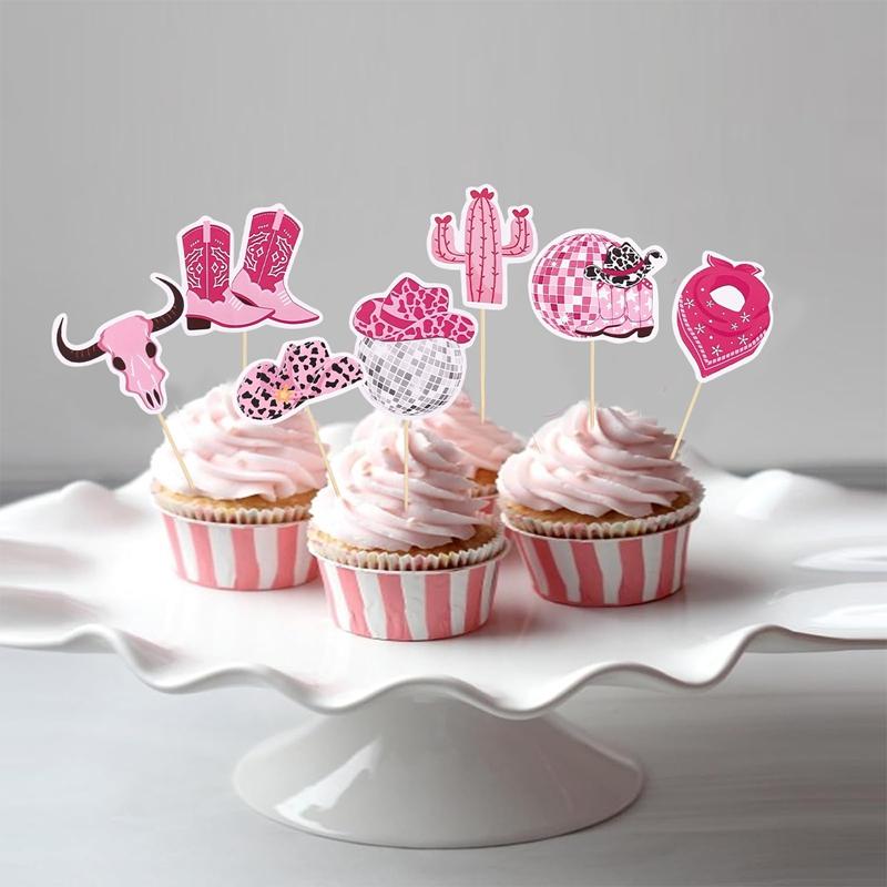 Cowgirl Hat and Boot Cake Toppers Cowgirl Cake Decorations Cowgirl Birthday Baby Shower for Western Theme Party Favors Supplies