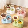 2-in-1 Pet Bowl Adjustable Height Automatic Water Dispenser Cat Water Food Bowl  Cat Feeding