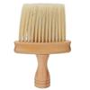 Barber Brush Neck Duster Nylon Bristles Simple Style Neck Duster with Wooden Handle Barber Brush for Hair Cutting