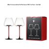 Handmade Crystal Burgundy Red Wine Glasses Gift Set