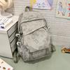 Student Large Capacity Schoolbag Women's Tie-Dye Printed Backpack