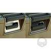 4x Real Carbon Fiber Interior Door Handle Panel Cover Trim For Hummer H2 2003-07