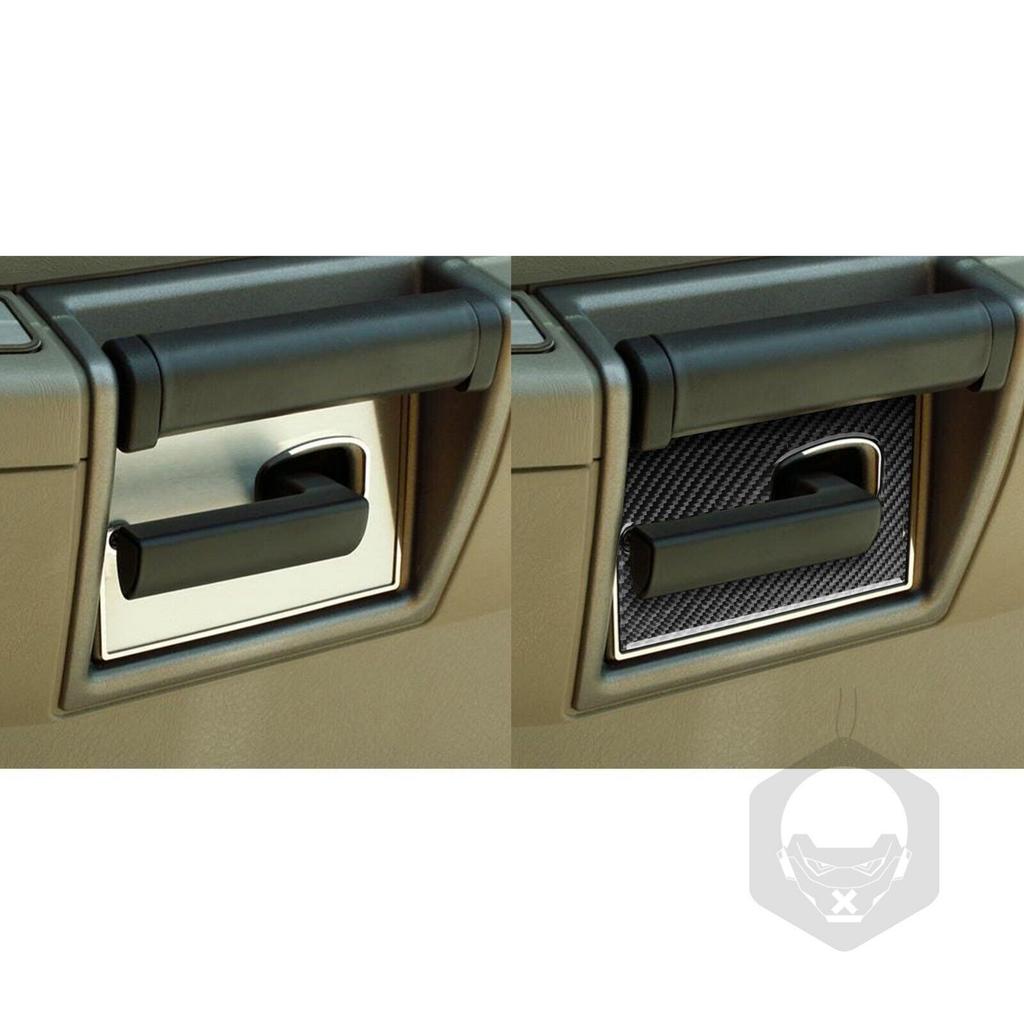 4x Real Carbon Fiber Interior Door Handle Panel Cover Trim For Hummer H2 2003-07