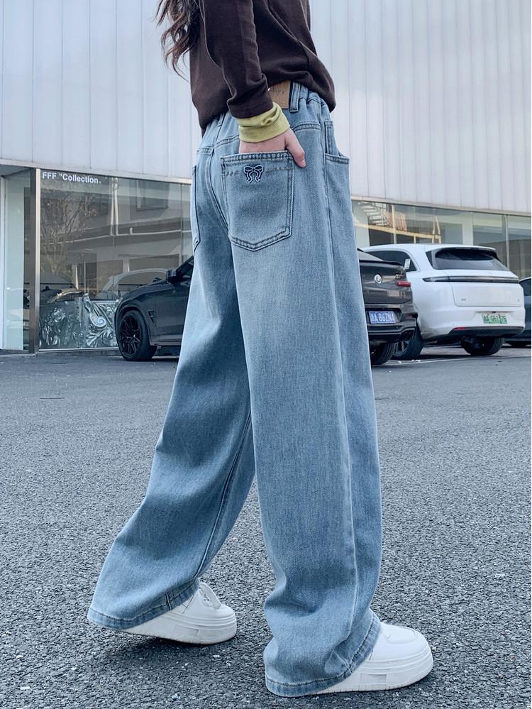Girls' Spring 2026 Straight & Wide Leg Jeans – Kids' Casual Pants