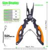 Anti-slip Fish Pliers Non-Slip Handle High-strength Fishing Tied Hooks Pliers Multifunctional Stainless Steel Luya Pliers