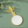 Portable Handheld Makeup Mirror Round Travel Makeup Mirror Exquisite Ancient Style Mirror  Travel