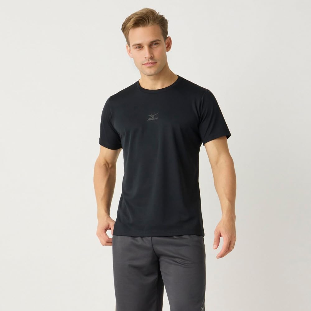 Träningskläder Kortärmad L Snabbtorkande T-shirt, Fukttransporterande, Snabbtorkande, K2JACM10, Svart,