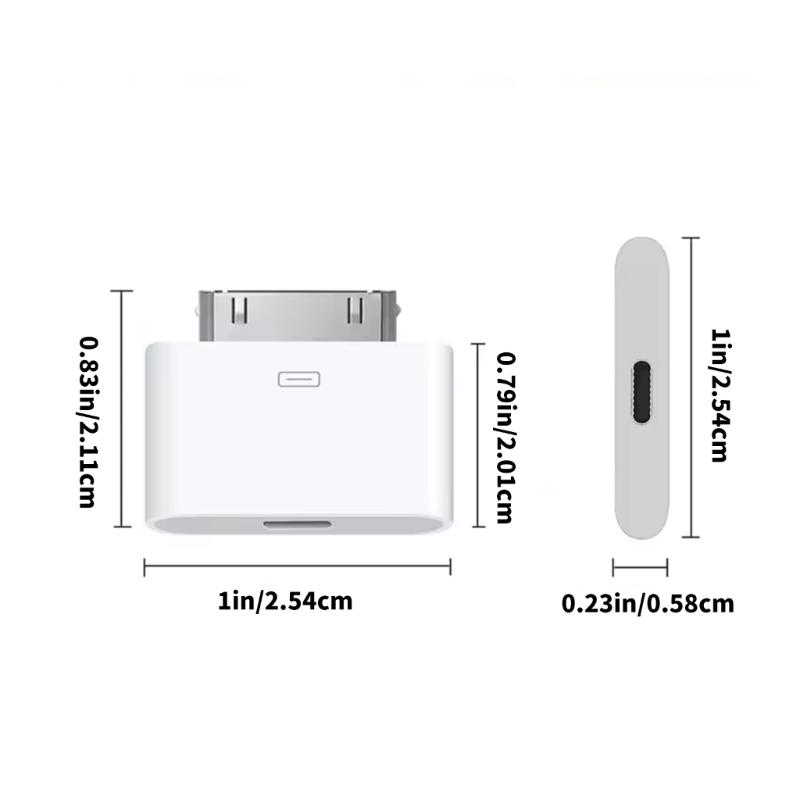 Adattatori ABS 30 Pin a Type C 8 Pin Per Vecchi Modelli di Pad e Telefono Facili da Usare Senza Installazione