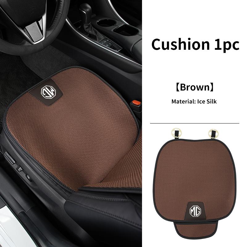 

Summer Car Seat Cushion Cover Breathable Ice Silk Non Slip Auto Seat Protector Pad For Morris Garages MG 3 5 6 7 HS ZS GS Hector