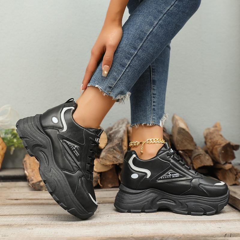 Fashion Womens Shoes Spring 2025 New Women's Platform Sneakers Lady Height Increasing Casual Sports Shoes