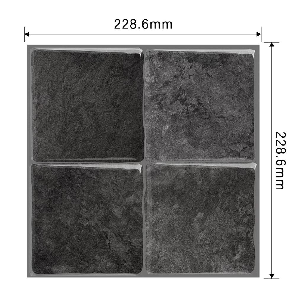 9" x 9" Olupovací a lepicí obkladový panel Mramorový vzor Samolepicí obklad Odolný obklad na zeď pro kuchyň koupelnu