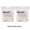 2packs Thickened Food Grade PE Disposable Plastic Wrap Elastic Dust Cover Shower Cap Universal