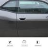 Ca ABS Outer Door Handle Bowl Ornament Cover Decoration Sticker Fit For Dodge Challenger 2015 Up Exterior Accessories
