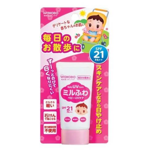 

[Bulk Purchase] Wakodo Milfuwa Baby UV Care for Daily Walks, SPF-21, 30g x 8 packs