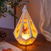 Santa Claus Xmas Ornaments New Year Atmosphere Lights  Lamp Supplies