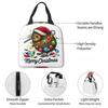 Christmas Kiwi Bird Insulated Lunch Bag for Women Kids Portable Food Boxes Thermal Lunch Box Tote