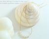 Niche Design Imitation Pearl Pendant Necklace - Gold-Plated Titanium Steel with Dangle Square Chain