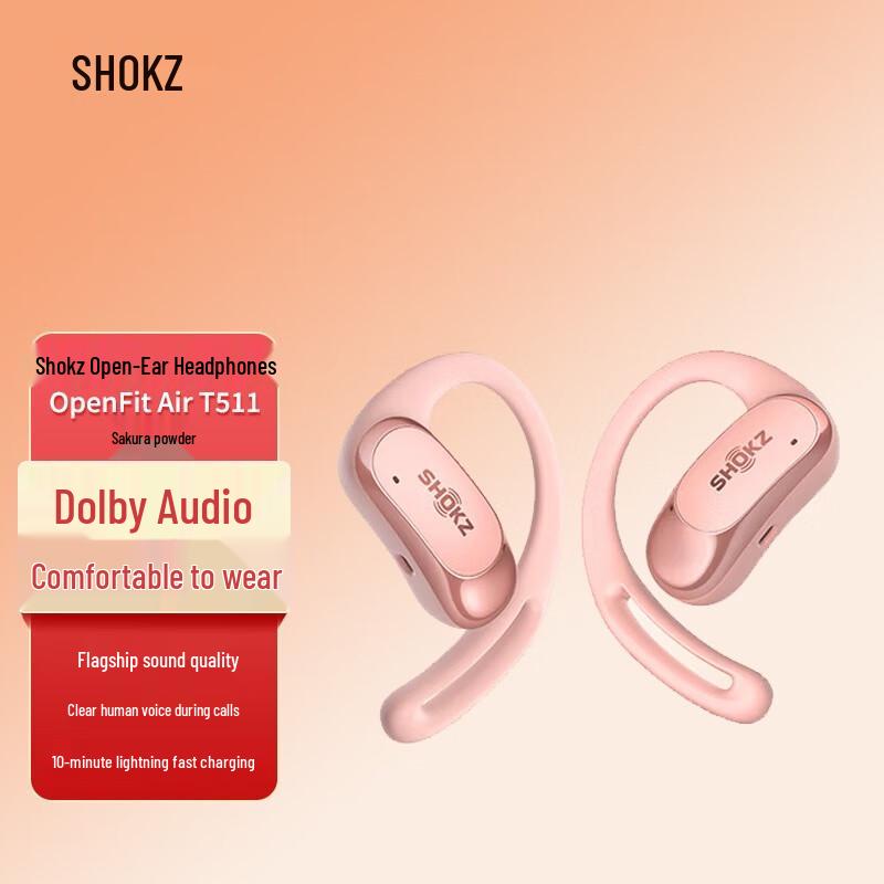 

Shokz OpenFit Air T511 Open-Ear Bluetooth Sports Earbuds