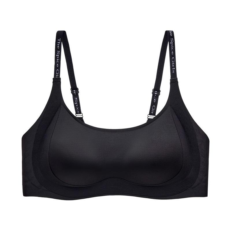 Liquid foundation underwear, large breasts show small soft support, gather non-marking bra, close sub-breasts, anti-sagging women's bra