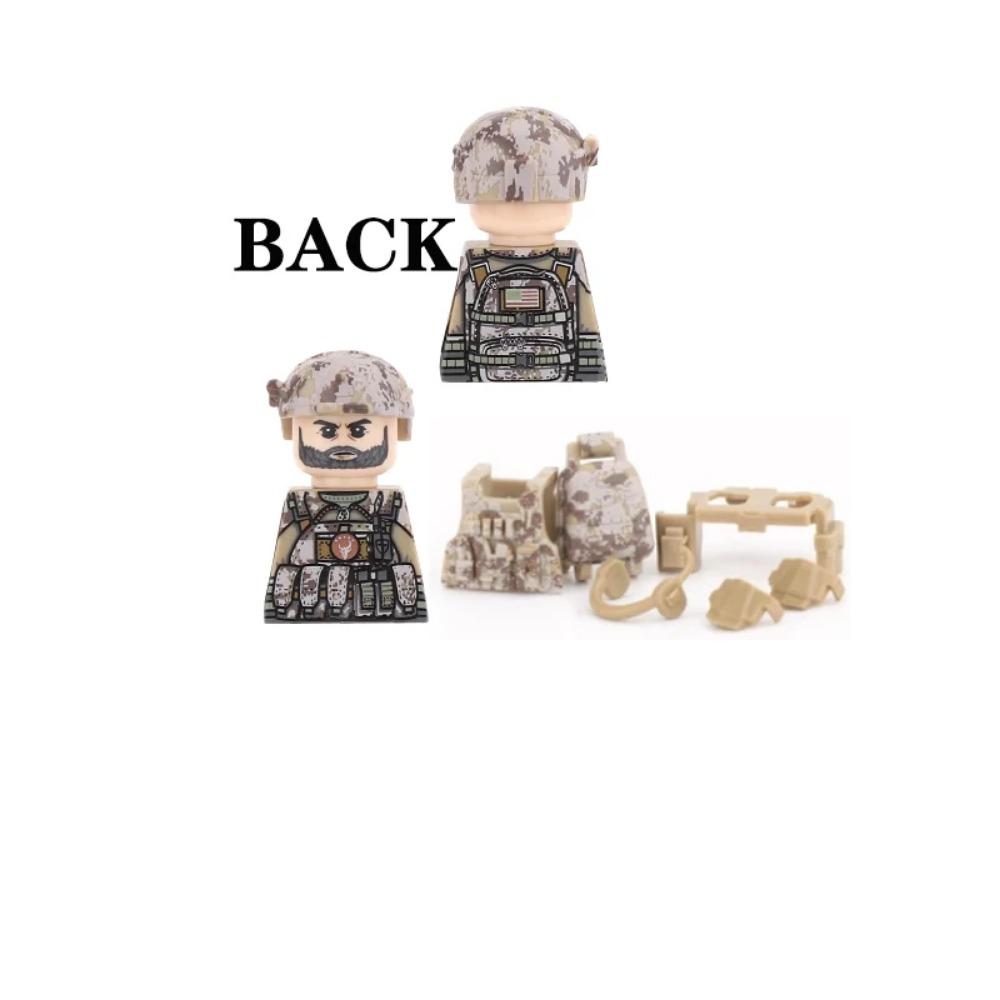 US Airborne 101ST Soldier Figures Building Blocks Officer Army Warrior Infantry Military Accessories Gun Weapon Bricks Toys GR03