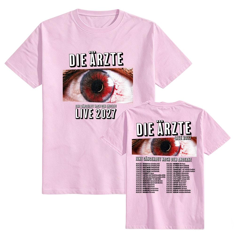DIE ÄRZTE EINE GÄNSEHAUT NACH DEM ANDERN! LIVE 2027 T-shirt Short Sleeve Cotton Summer Tshirts Design Graphic Print Merch Unisex