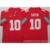 Mens Ohio State Buckeyes Rugby Jersey Training Shirt Cotton Blend Embroidered Football Uniform College Team Practice