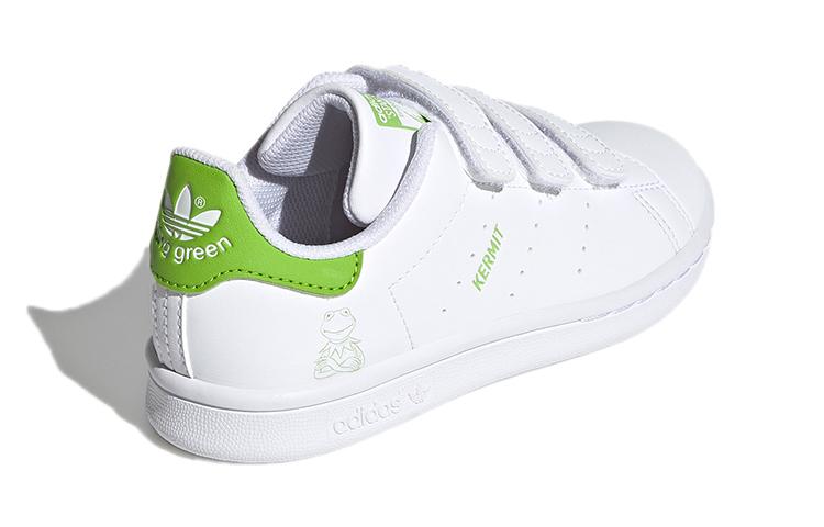 adidas Originals STAN SMITH CF C Low Top Kids' Skateboarding Shoes White Green Children Aged 3 7 Years Old FZ1153