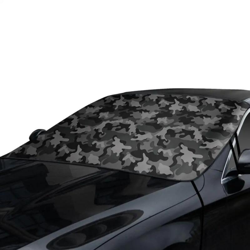 Car Windscreen Sun Shade - Front Window Snow Ice Covers, Sun Protection, Camouflage, Car Windshield Ice Shield, Snow Cover