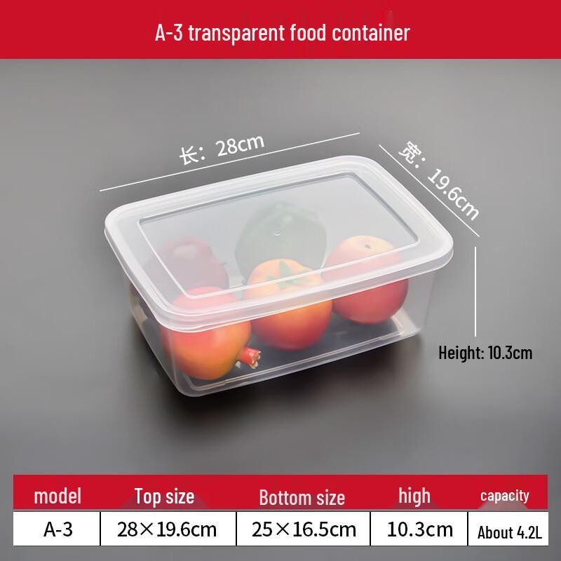 STRVELFRT Plastic Rectangular Food Storage Containers
