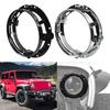 Upgraded 7" Headlight Mounting Bracket Aluminum Round Rings for Motorcycle Car