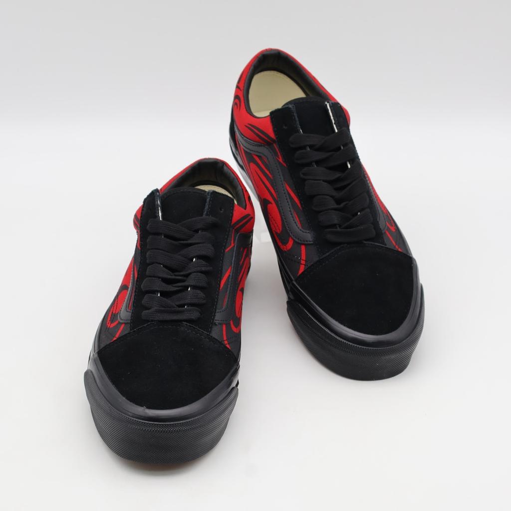 VN000D56458 Vans Premium Old Skool Y2K Flame Black Red (Men's)