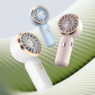 Mini prenosný ventilátor Roztomilý ručný ventilátor Ľahký malý ventilátor s 3 rýchlosťami nabíjateľným ručným ventilátorom cez USB