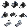 90 graders vinklet USB 3.0 hann til hunn forlengelseskabel for PC