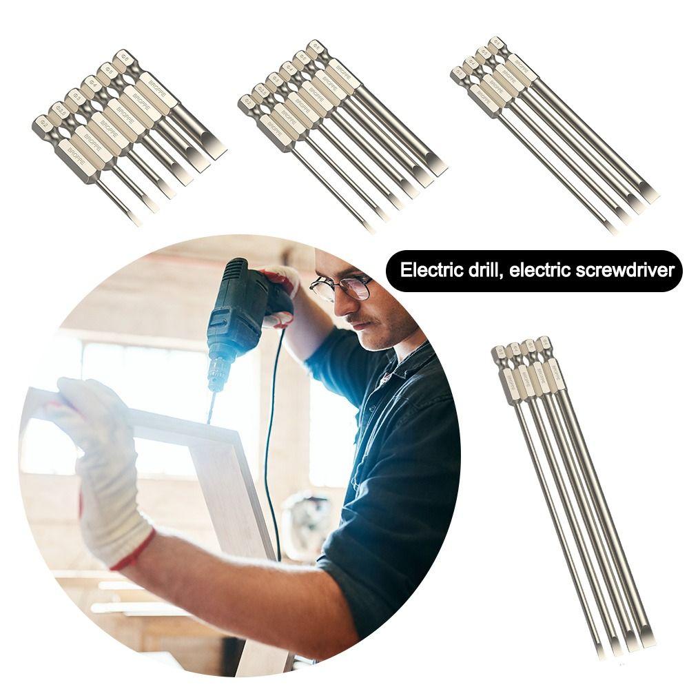 

Быстросменная магнитная отвертка с шлицевым наконечником и хвостовиком 1/4 дюйма, электрическая дрель