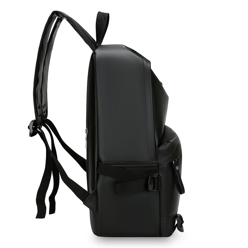 Premium PU Leather Backpack for Students - Large Capacity Trendy Laptop Bag for School & Travel