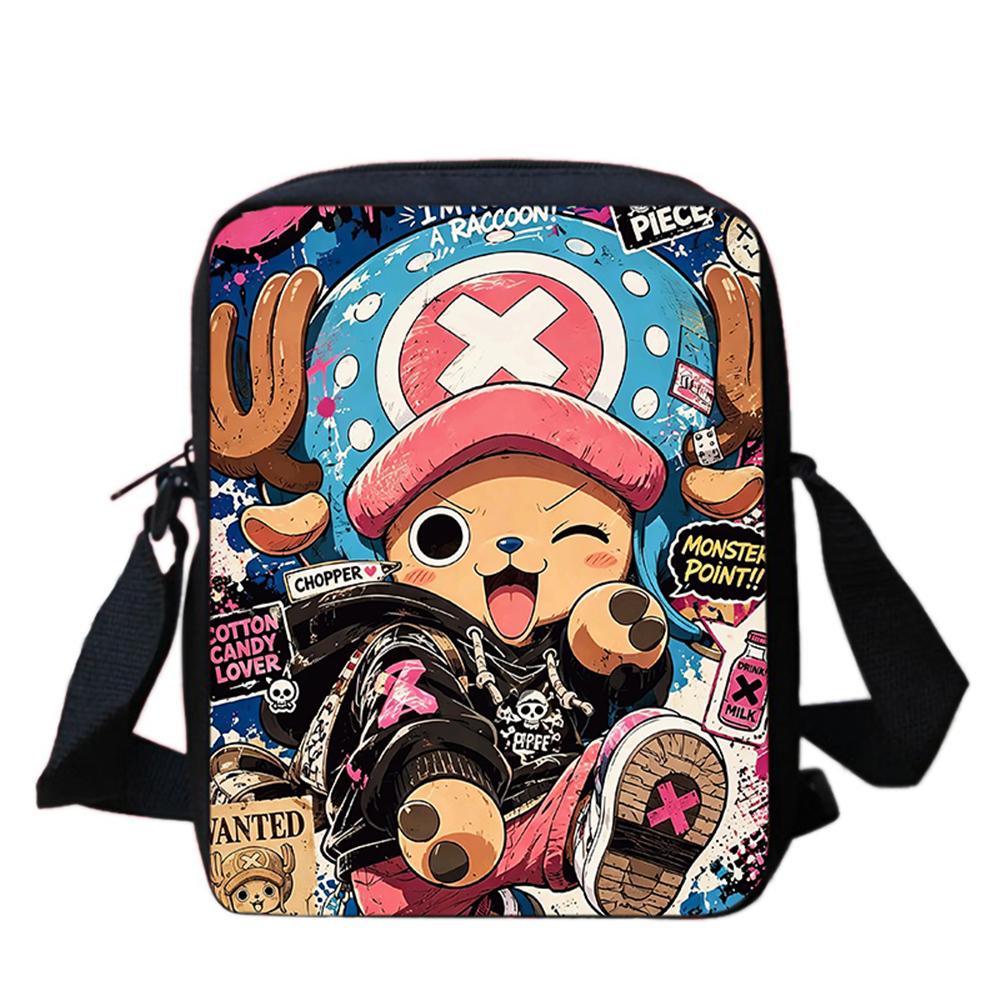 One Piece Cartoon Mini Ita Crossbody Bag Lightweight Durable Adjustable Strap Ideal Gifts For Boys Girls Kids Casual Daily Trip